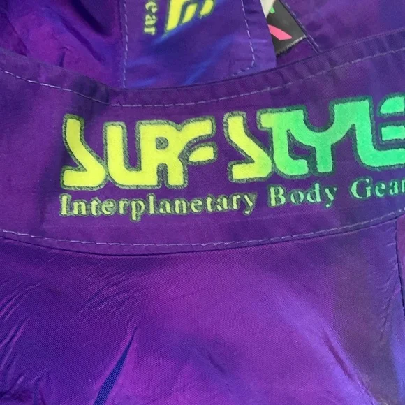 80’s SURF STYLE!  Interplanetary Body Gear. Pullover windbreaker 1/4 zip jacket. - Picture 8 of 15